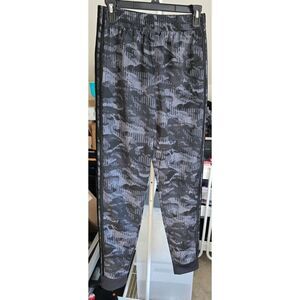 Black/Gray Adidas Joggers Athletic Pants with pockets Size L (14/16) - EUC
